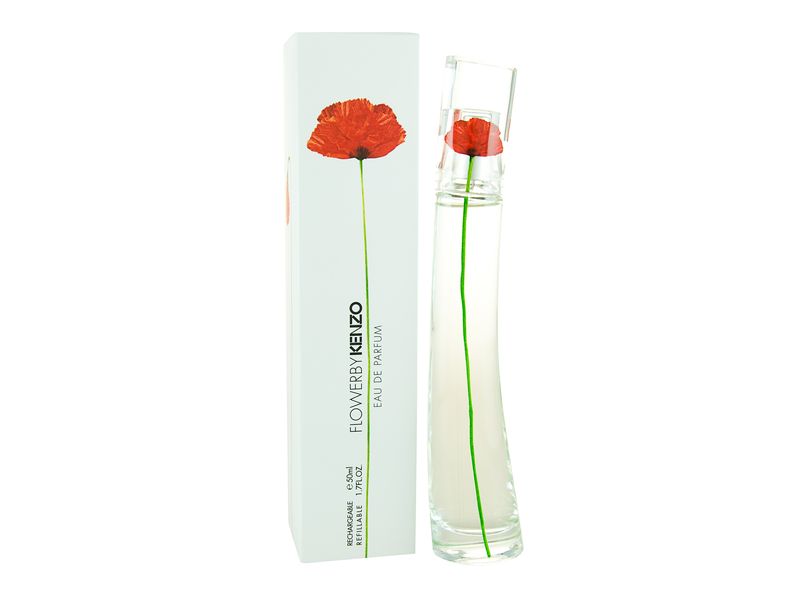 Kenzo Flower Eau De Parfum 50ml Rechargeable Refillable for Her (Parallel Import)