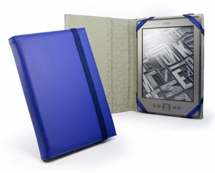 Tuff-Luv Slim Folio for Kindle 4 Touch &amp; Paperwhite - Electric Blue