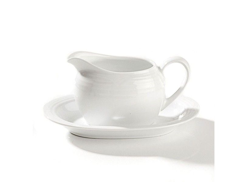 Noritake - Arctic White Gravy Boat &amp; Saucer Set