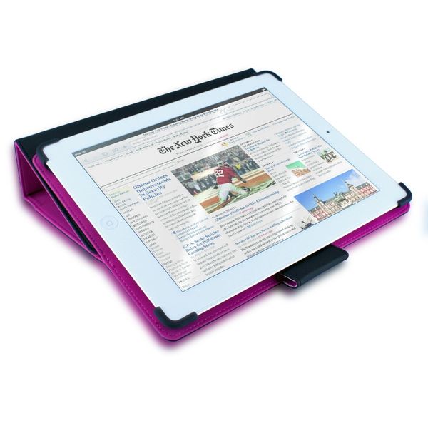 Belkin Apple Protect Cinema Dot Folio for iPad 2, 3 &amp; 4 - Black &amp; Purple