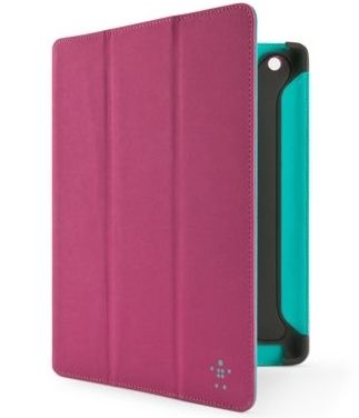 Belkin Apple Protect Pro Colour Duo Tri-Fold Folio for iPad 2, 3 &amp; 4 - Pink