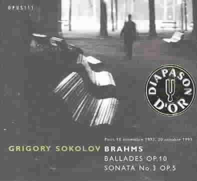 Brahms:Ballades Op.10/Sonata No.03 - (Import CD)