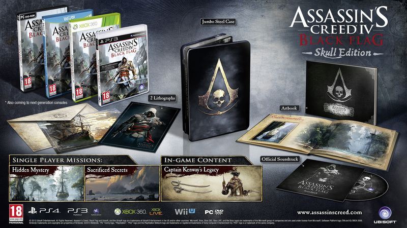 Assassin's Creed IV Black Flag Skull Edition (PS4)