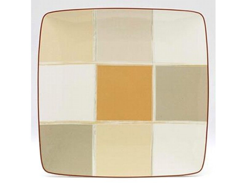 Noritake - Mocha Java Square Plate 26.4cm - White and Brown - (28.5 x 28.5 x5cm)