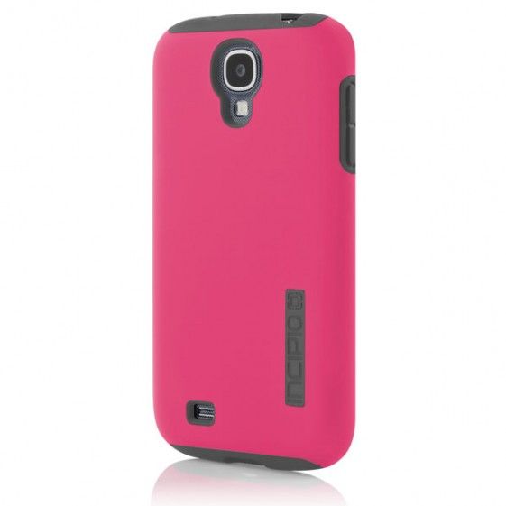 Incipio - DualPro for Samsung Galaxy S4 - Cherry Blossom Pink &amp; Charcoal Gray with Screen Protector