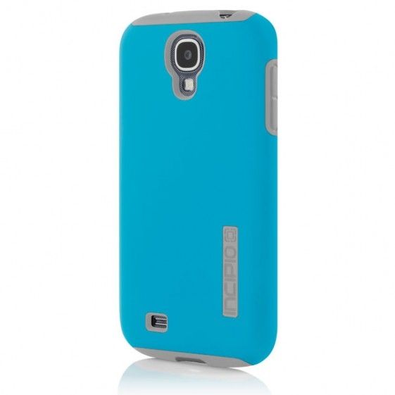 Incipio - DualPro for Samsung Galaxy S4 - Cyan &amp; Gray with Screen Protector