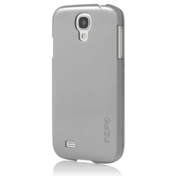 Incipio - Feather Shine for Samsung Galaxy S4 - Titanium Silver with Screen Protector