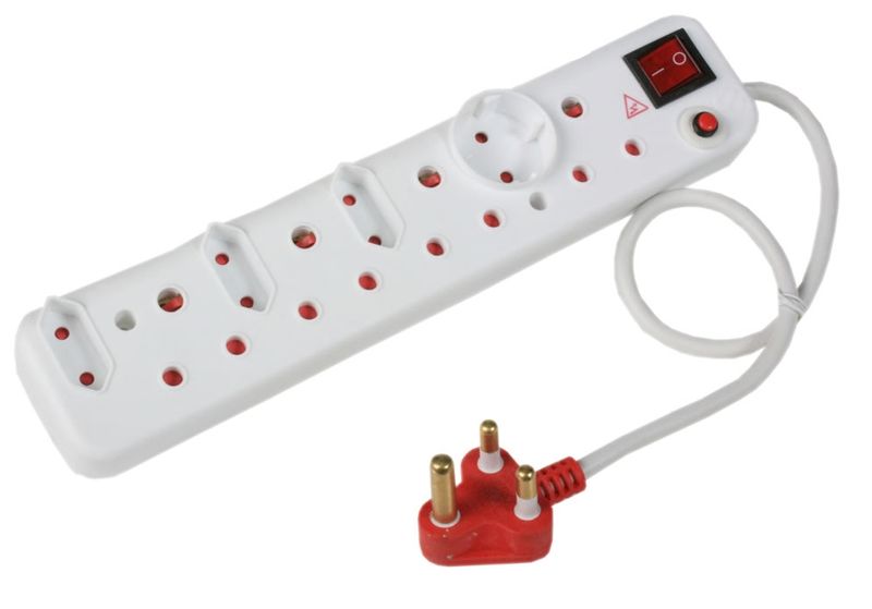 Ellies 8 Way Medium Surge Multiplug 0.5M