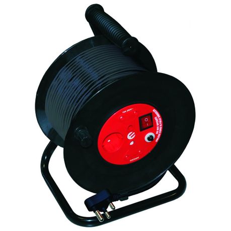 Ellies Electronics 10amp Extension Reel and Surge Protector (30m x