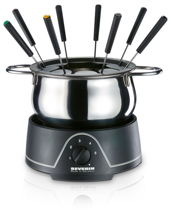 Severin 1.25 Litre Fondue Chrome & Black Buy Online in South