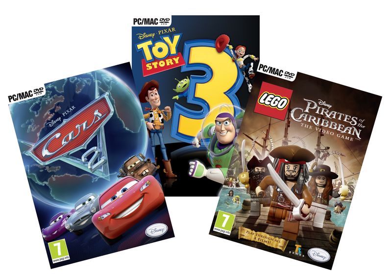 PC Bundle 7: Disney Boys Bundle - Cars 2 + Toy Story 3 + Lego Pirates (PC DVD-ROM)