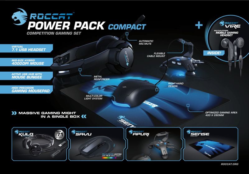 Roccat PowerPack Compact Competition Gaming Set (PC)