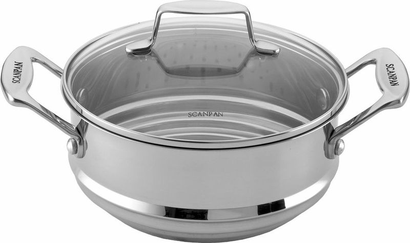 Scanpan - Stainless Steel Multi Steamer Insert with Glass Lid