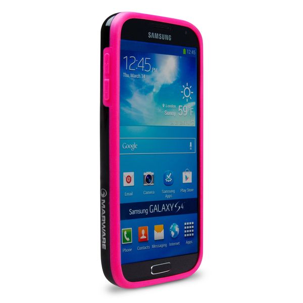 Marware Halo Bumper Case for Samsung Galaxy S4 - Fuschia Shock Pink