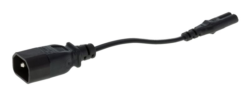 Linkqnet Figure 8 to IEC Male Power Adapter - 15cm