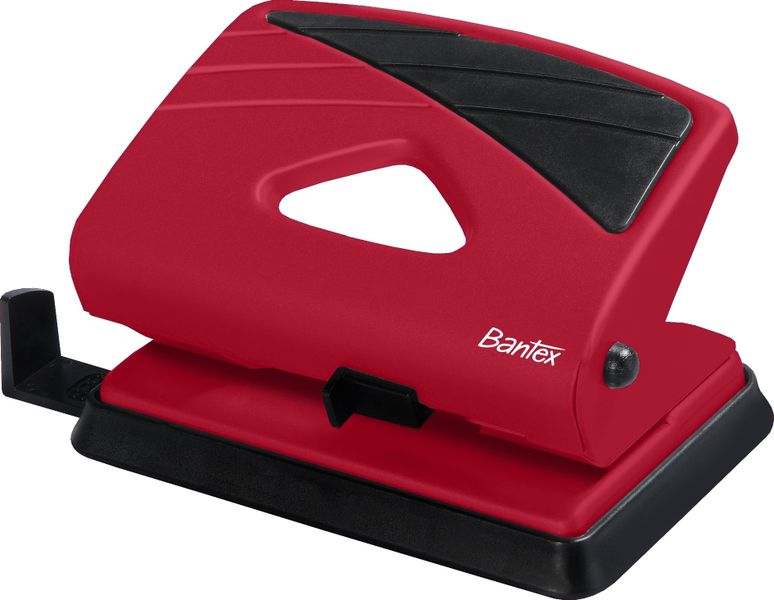 Bantex Medium Home 2 Hole Punch - Red