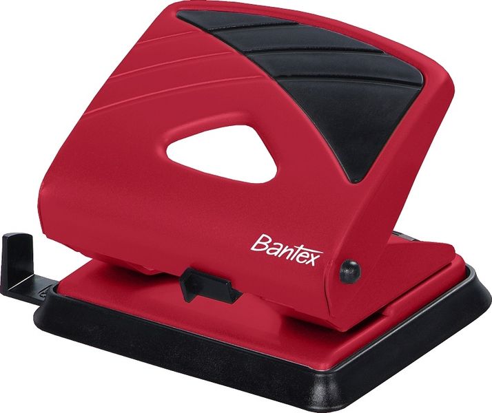 Bantex Office 2 Hole Metal Perforator - Red