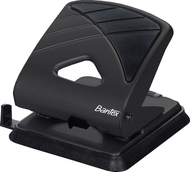 Bantex Heavy Duty 2 Hole Metal Perforator - Black