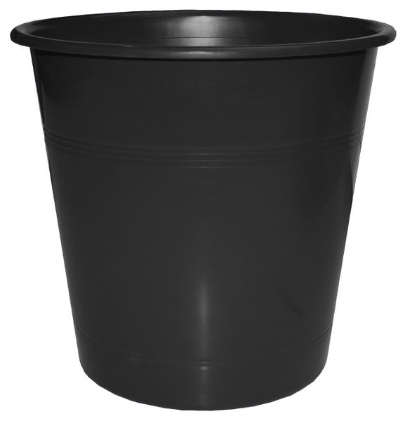 Bantex Waste Paper Bin 10 Litre Round - Black