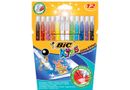 BIC Kids Colour & Erase 12 Felt Pens