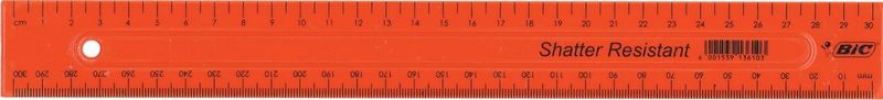 BIC Shatterproof Rulers - Pack of 25 Assorted Colours
