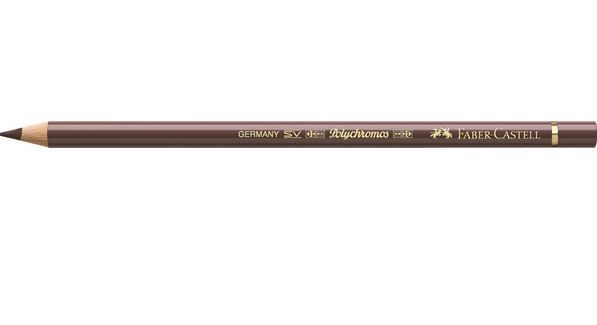 Faber-Castell Polychromos Pencil - 176 Van Dyck Brown (Box of 6)