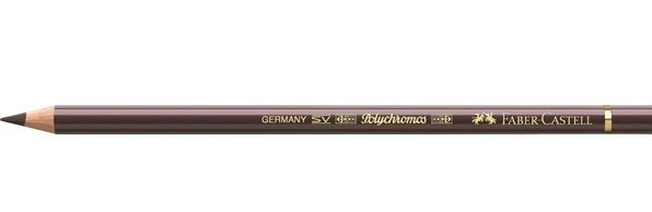 Faber-Castell Polychromos Pencil - 177 Walnut Brown (Box of 6)