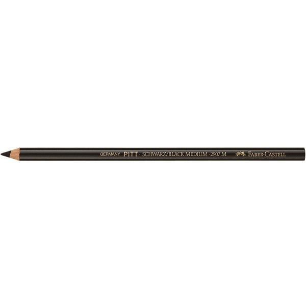 Faber-Castell Pitt Waxfree Medium - Charcoal (Box of 6)