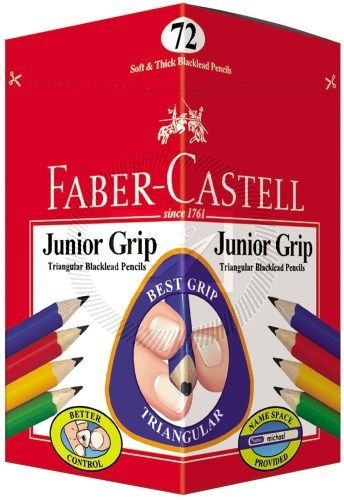 Faber-Castell Junior Triangular Graphite 2B Pencils (Box of 72)