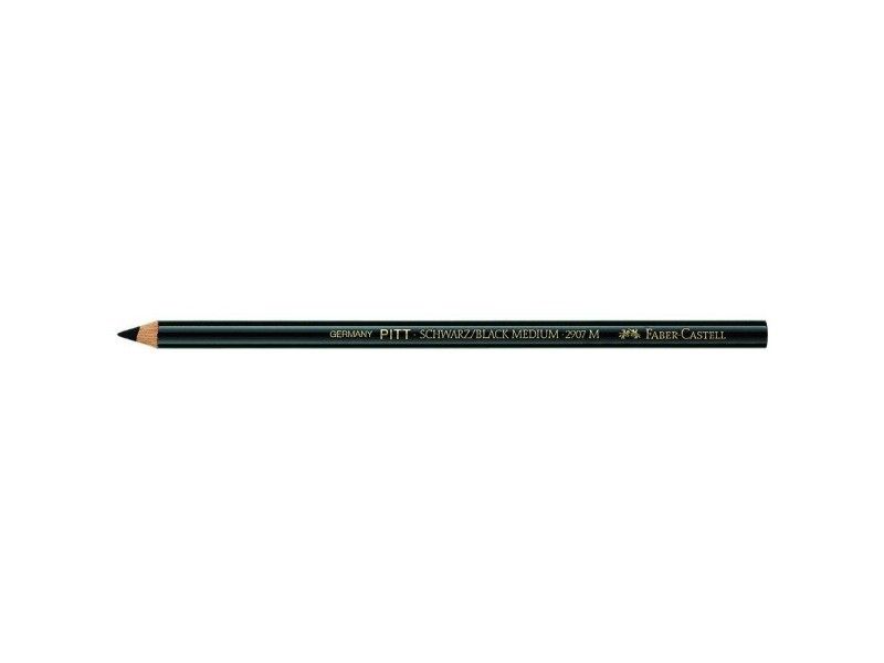 Faber-Castell Crayon Pencil 2907 Medium - Black (Box of 6)