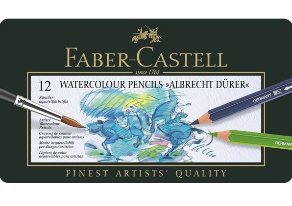 Faber-Castell Albrecht Durer Watercolour Pencils - Tin of 12 - Acid Free