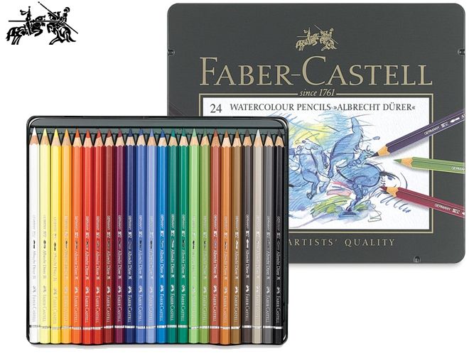 Faber-Castell Albrecht Durer Artist Watercolour Pencils -Tin 24 - Acid Free