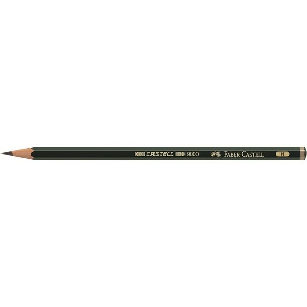 Faber-Castell 9000 Drawing Pencil - H (Box of 12)