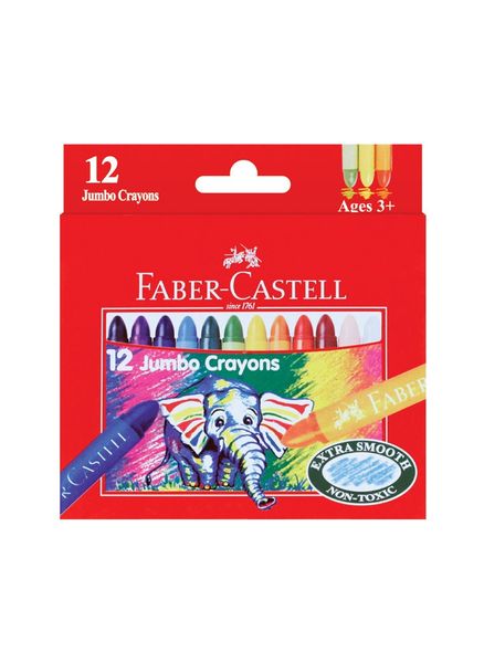 Faber-Castell 12 Jumbo Wax Crayons