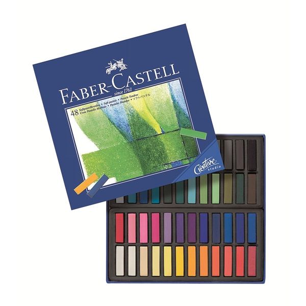 Faber-Castell Creative Studio Mini Soft Pastels - Half Length (Box of 48)