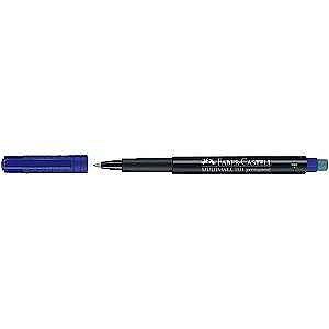 Faber-Castell Multimark Permanent Fine - Blue (Box of 10)