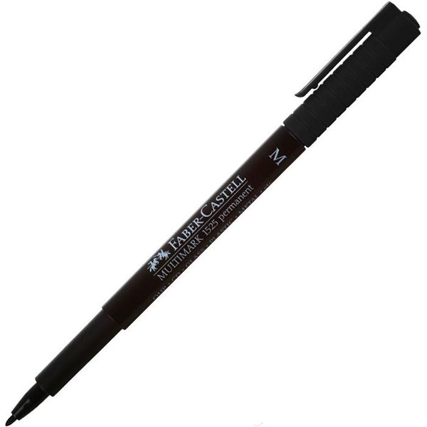 Faber-Castell Multimark Permanent Medium - Black (Box of 10)
