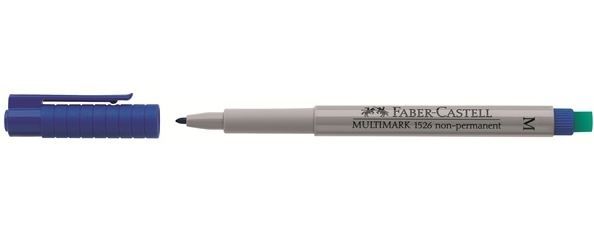 Faber-Castell Multimark Non-Permanent Medium - Blue (Box of 10)
