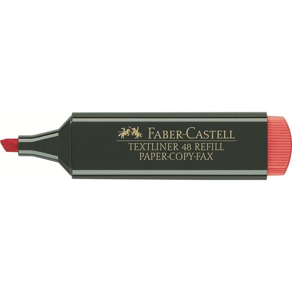 Faber-Castell Textliner 48 - Red (Box of 10)