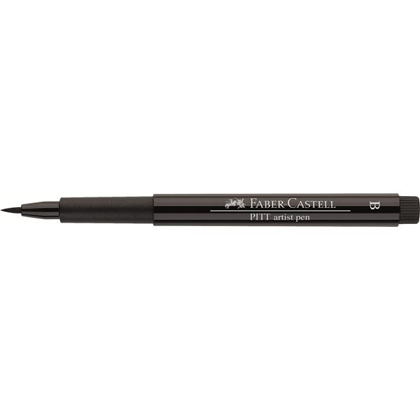 Faber-Castell PITT Artist Pen Brush Tip - Black (Box of 10)