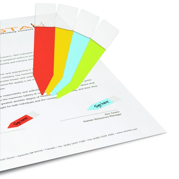 3L Index Arrows - Assorted Colours (Pack of 60)