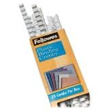 Fellowes White 45mm A4 410 Sheet Plastic Binding Combs Pack of 50