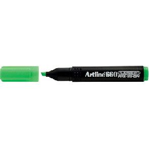 Artline EK660 Fluorescent Highlighter - Green (Box of 12)