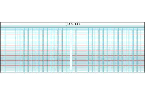 Croxley Analysis Book 14 Cash Columns on 1 Page - JD80141