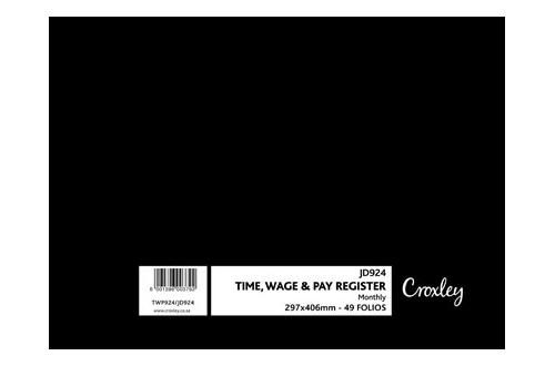 Croxley Monthly Time,Wage &amp; Pay Registers - JD924
