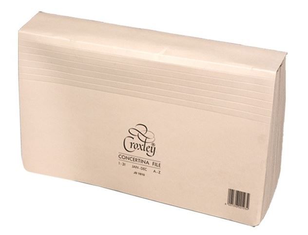 Croxley S1610 - Foolscap 31 Compartments Concertina Files