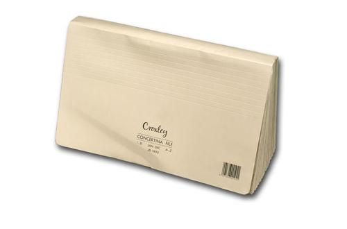 Croxley Foolscap 16 Compartment Concertina File