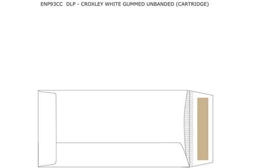 Croxley DLP White Gummed Unbanded (Cartridge) Envelopes (Box of 500)