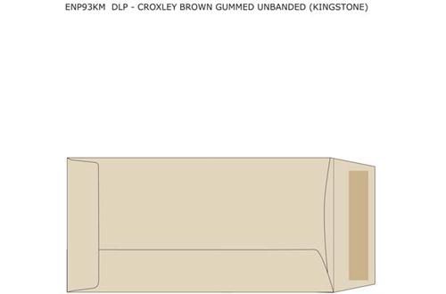 Croxley DLP Brown Gummed Unbanded (Kingstone) Envelopes (Box of 500)