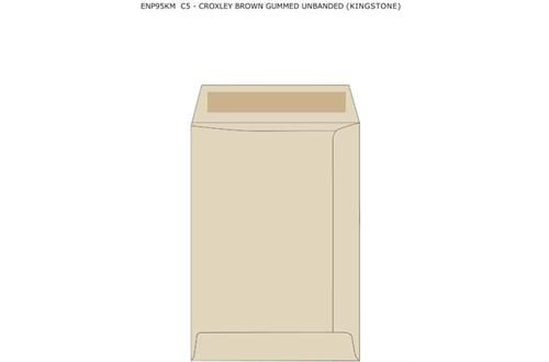 Croxley C5 Brown Gummed Unbanded (Kingstone) Envelopes (Box of 500)